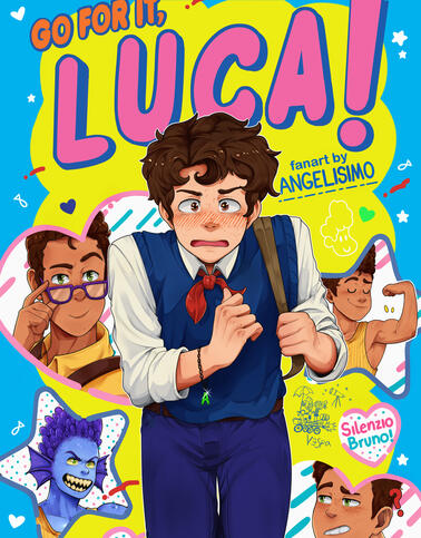 Full color redraw of manga cover (Go for it, Nakamura!)